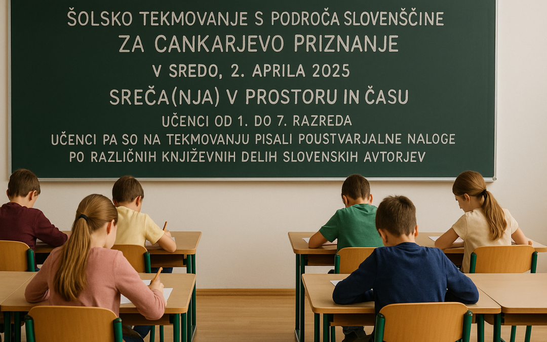 Interesno tekmovanje s področja slovenščine za Cankarjevo priznanje